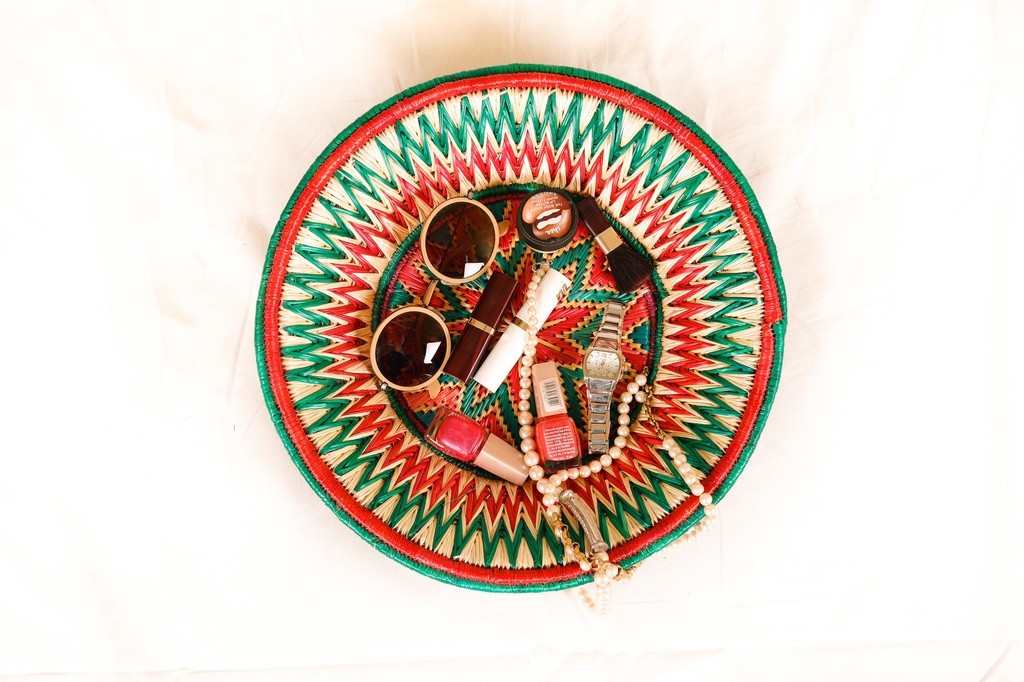 Handcrafted sikki plates